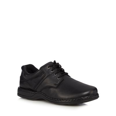 Hush Puppies Black leather 'Bennett' lace up shoes